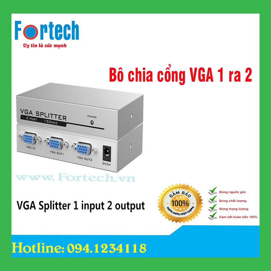 Bộ chia cổng VGA 1 ra 2 cổng hãng MT VIKI MT-1502