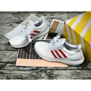 Giày Sneaker Thể Thao Ultra Boost 4.0 Trắng Đỏ