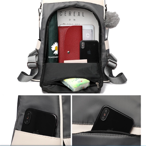 Balo Vải Oxford Cỡ Lớn Chống Trộm Thiết Kế Đơn Giản Thời Trang Cho Nữ