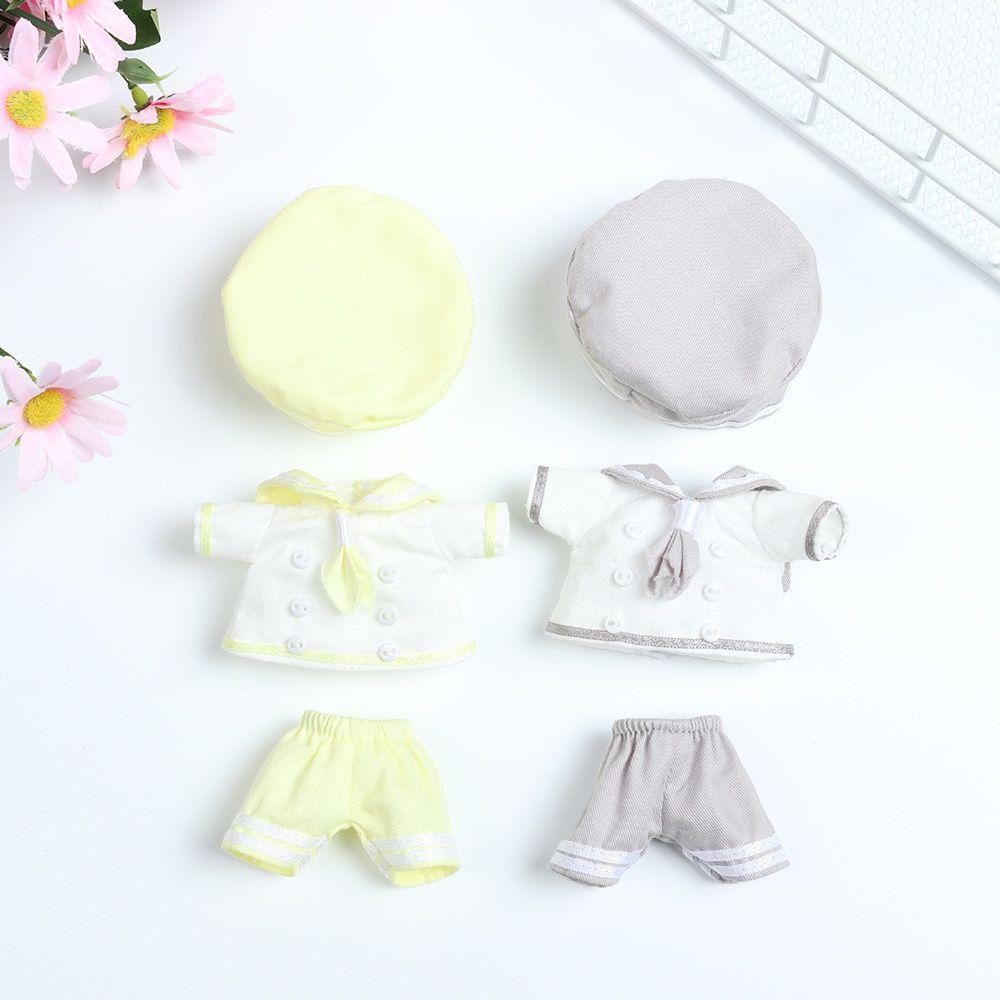 Đầm Không Có Nón Màu Cầu Vồng Cho Búp Bê ob11 16~20cm