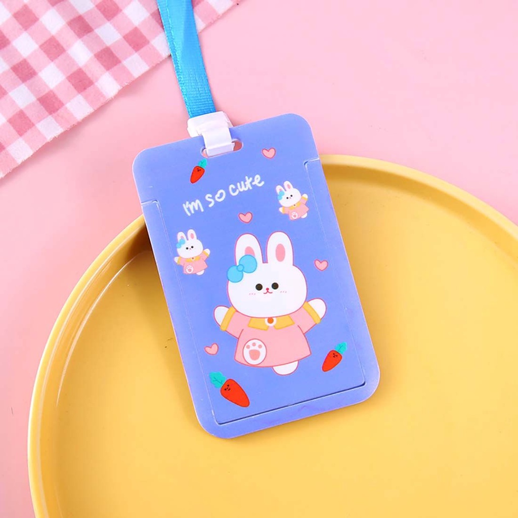 Ví Đựng Thẻ Ngân Hàng / Danh Thiếp Hình Xe Buýt Hoạt Hình Đáng Yêu Có Dây Kéo Ốp