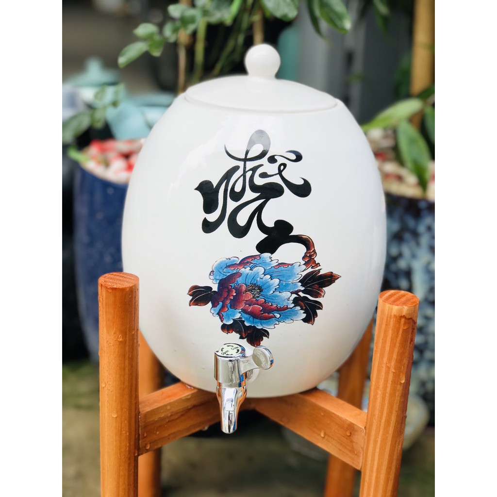 BÌNH đựng  NƯỚC, RƯỢU, GỐM SỨ BÁT TRÀNG, BÌNH NƯỚC 5 LÍT