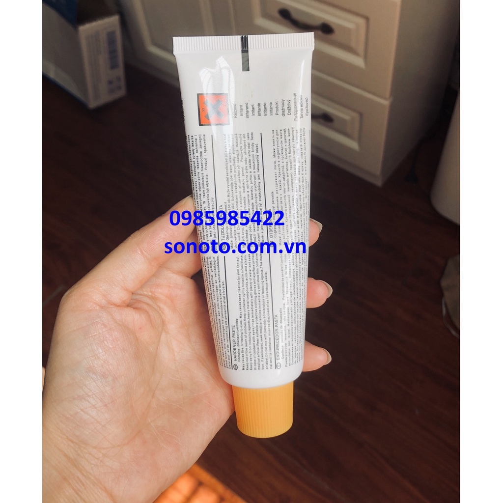 Tuýp bả matit - đóng rắn cho Matit nền - tuýp cứng màu đỏ cho bả đắp 90g  SONQUANGPHU422
