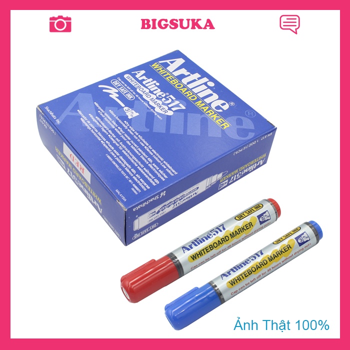 Bút lông bảng Artline517 trắng nhiều màu BIGSUKA