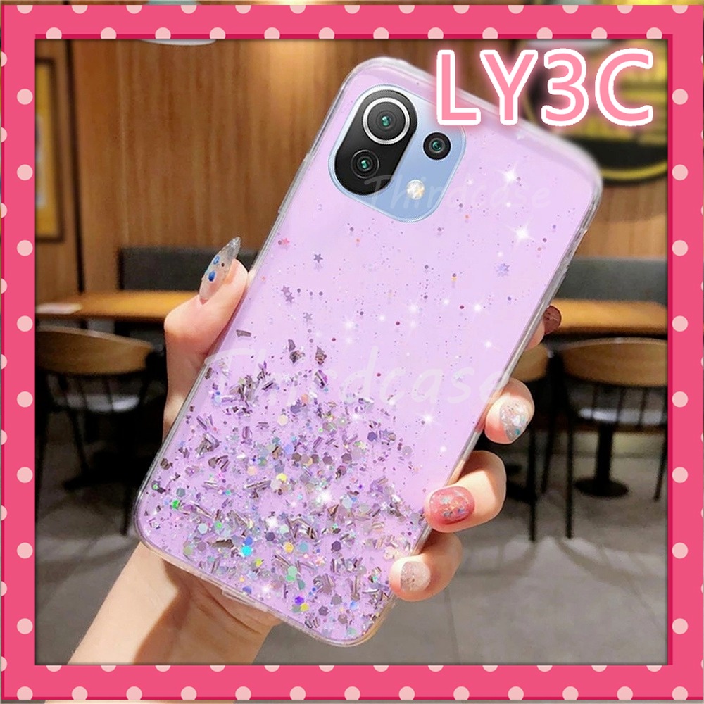 Ốp Điện Thoại Silicon Mềm Chống Sốc Phối Sequin Lấp Lánh Cho Xiaomi 11 Lite 5G NE 11i 11 Pro 11T Pro 11 Ultra 11 Lite