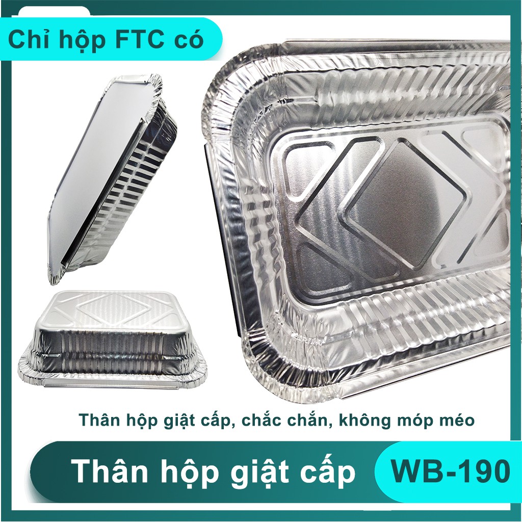 Khay nhôm kèm nắp 650ml | BigBuy360 - bigbuy360.vn