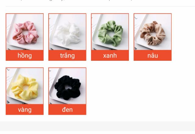 Scrunchies dây buộc tóc vải form cực đẹp