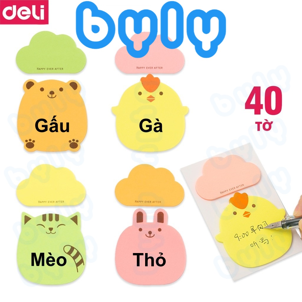 Sticky Notes - Giấy Ghi Chú Hình cute DELI | A55002 - ByLy Store