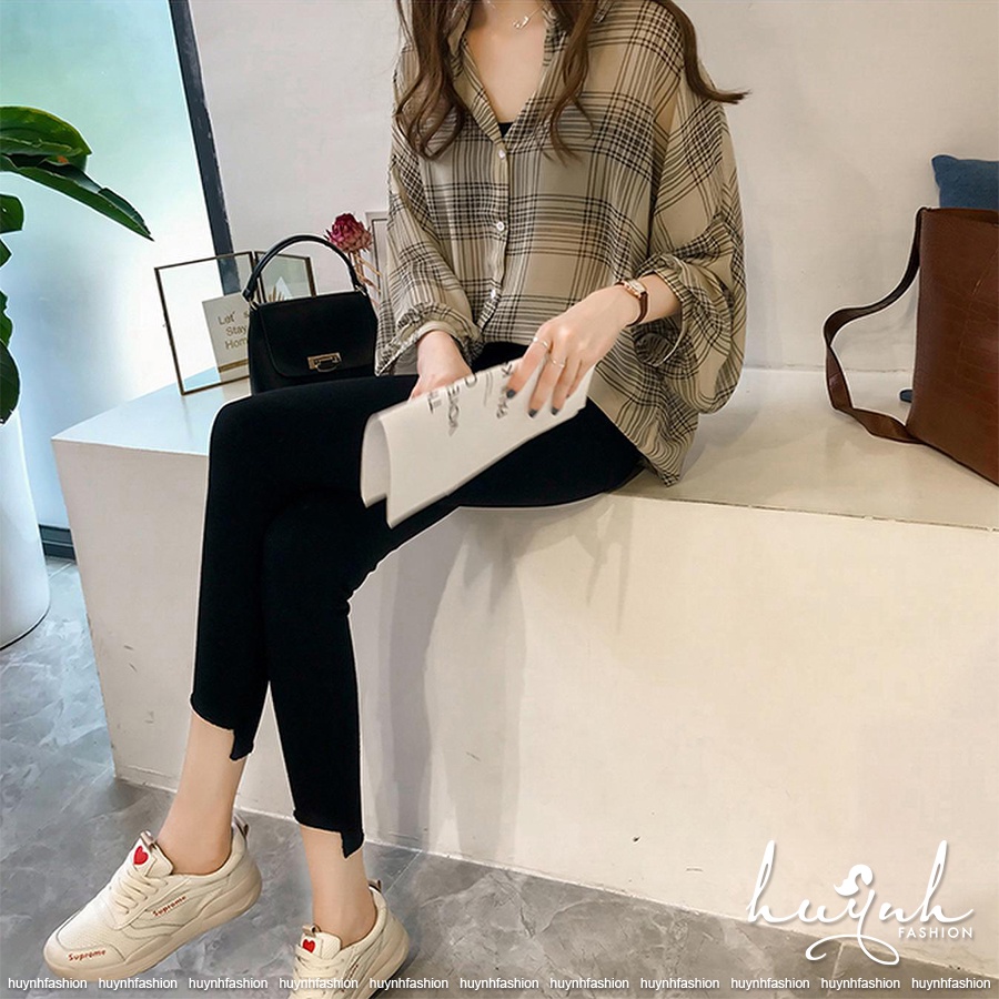 Áo sơ mi form rộng nữ, sơ mi công sở tay phồng voan mỏng - SM04A