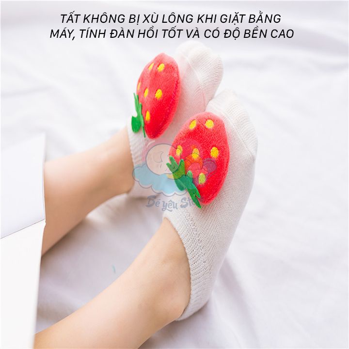 Tất cho bé sơ sinh chống trượt, hình thú và hoa quả đáng yêu dễ thương (Vớ cho bé sơ sinh hình thú, tất cho bé 0-3 tuổi)