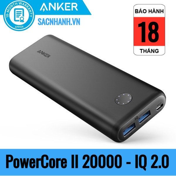 Pin Dự Phòng Anker PowerCore II 20000mAh - A1260