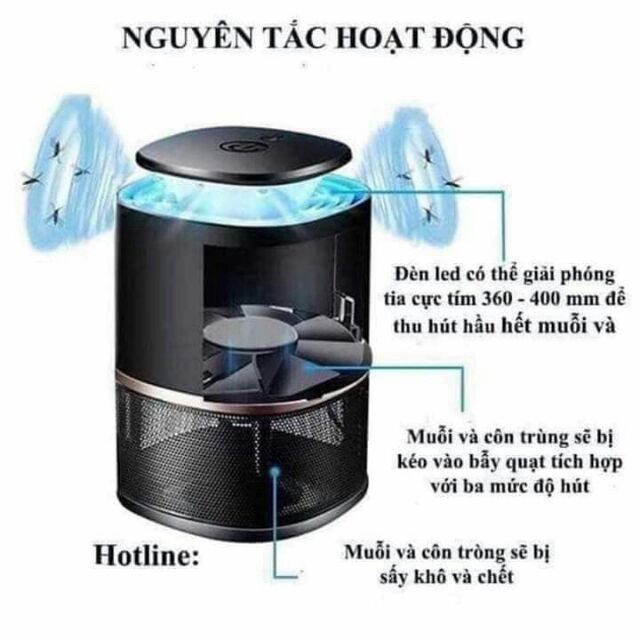 ĐÈN BẮT MUỖI HÌNH TRỤ KIÊM ĐÈN NGỦ ( TỔNG KHO GIA DỤNG GIÁ GỐC )  [FreeShip – HÀNG MỚI]