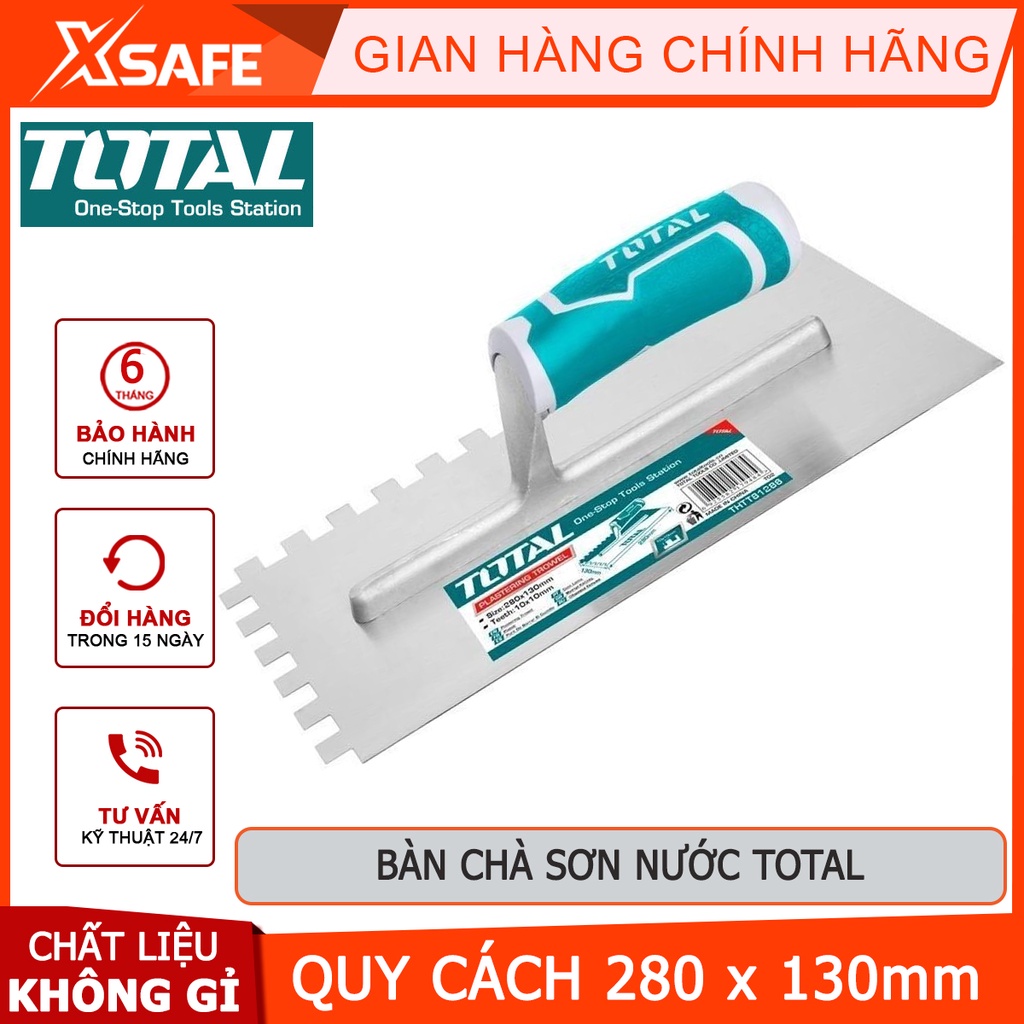 Bàn chà sơn nước TOTAL THTT81286 | bay hồ có răng cưa quy cách 280 x 130mm dùng để làm phẳng những bề mặt