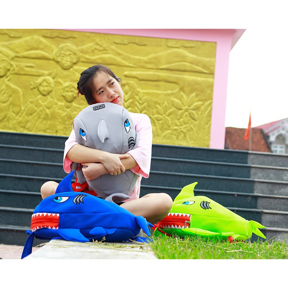 Balo Cá Mập SWAT BABY SHARK Siêu Cute Vải Lưới