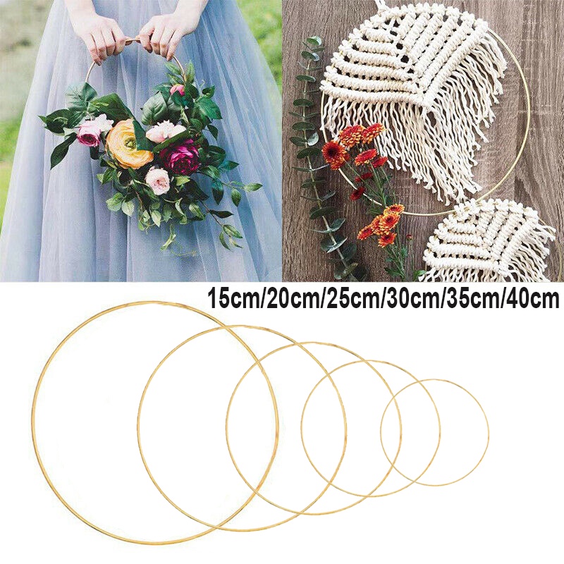 Vòng sắt treo tường trang trí giáng sinh (15-40cm)