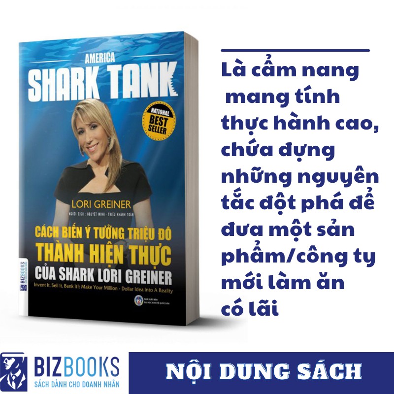 Thế giới doanh nghiệp: BIZBOOKS - Sách - Cách biến ý tưởng triệu đô thành hiện thực của shark Lori Greiner