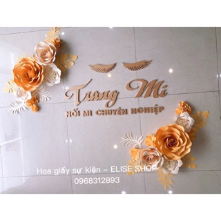 set HOA GIẤY trang trí spa rẻ bền đẹp ( có hướng dẫn cho khách tự gắn)