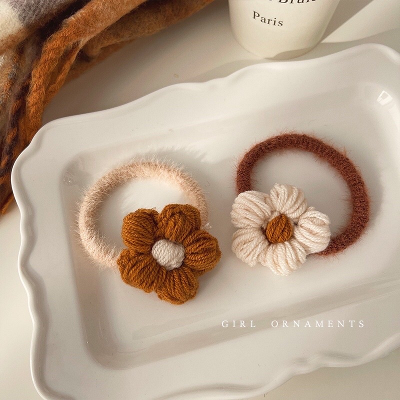 Buộc tóc hoa thủ công🌸🌸🌸🌸