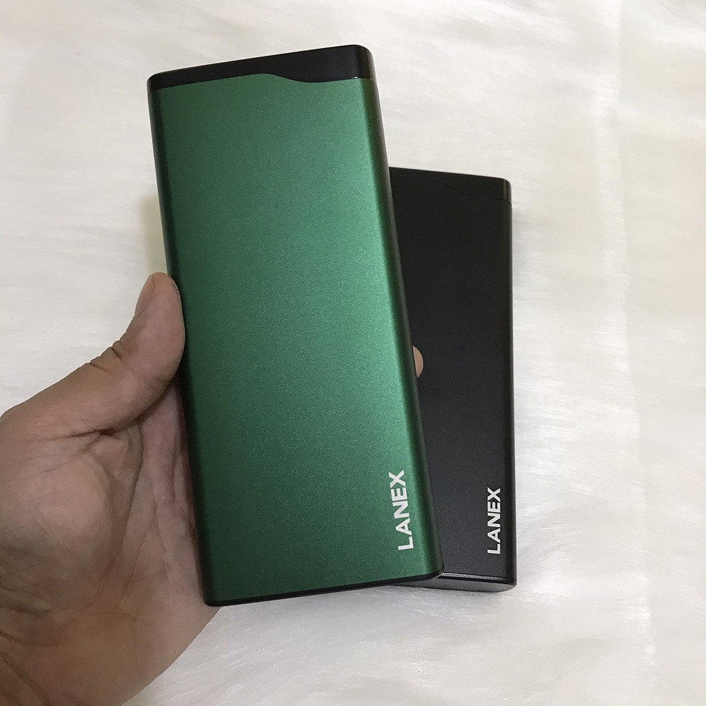 Sạc Dự Phòng lanex N20-20000MAH Lõi Polymer 2 Cổng Sạc Vào, 2 Cổng Sạc Ra - BH 1 Năm