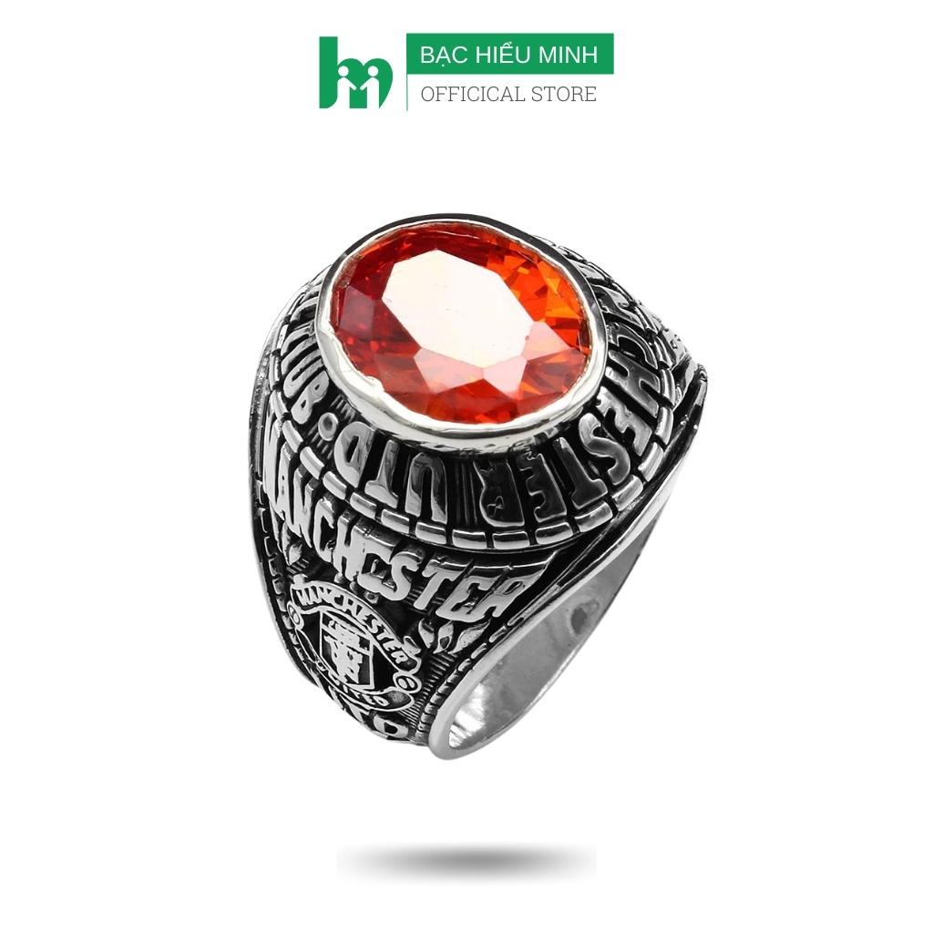 Nhẫn Nam Bạc Hiểu Minh NA342 chất liệu bạc ta giả cổ