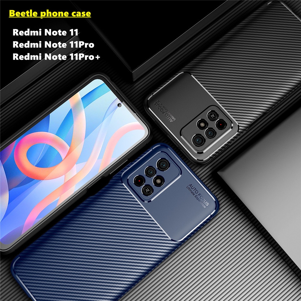 Ốp điện thoại TPU silicon mềm họa tiết sợi carbon cho Xiaomi Redmi Not
