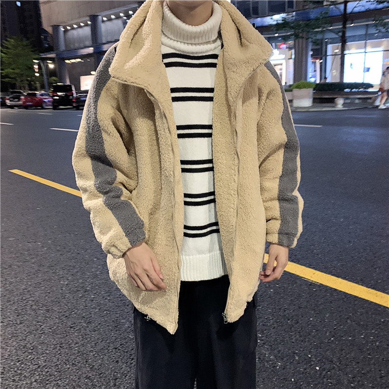 Áo Khoác Lông Cừu Dáng Rộng Có Mũ Trùm Xinh Xắn | BigBuy360 - bigbuy360.vn