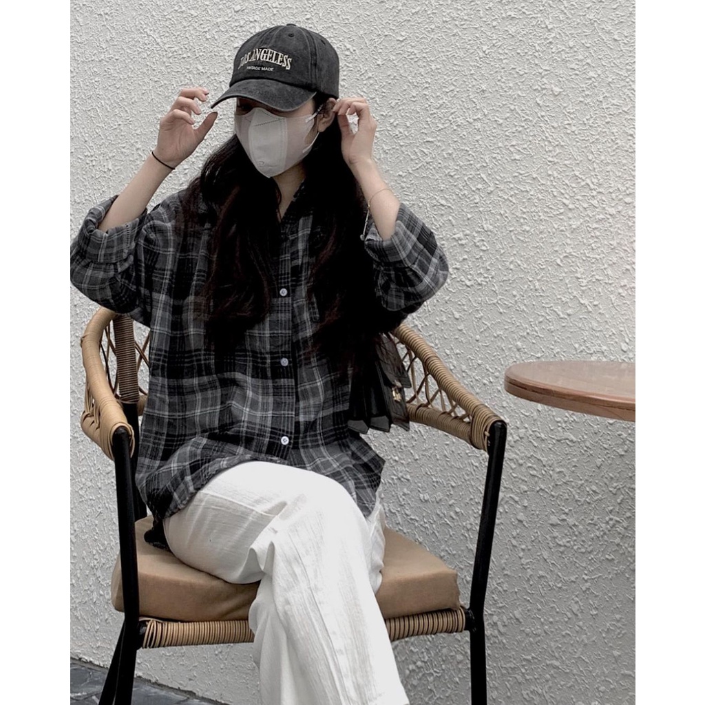 Quần jean nữ baggy lưng cao, quần bò dáng rộng phong cách Hàn Quốc KN957