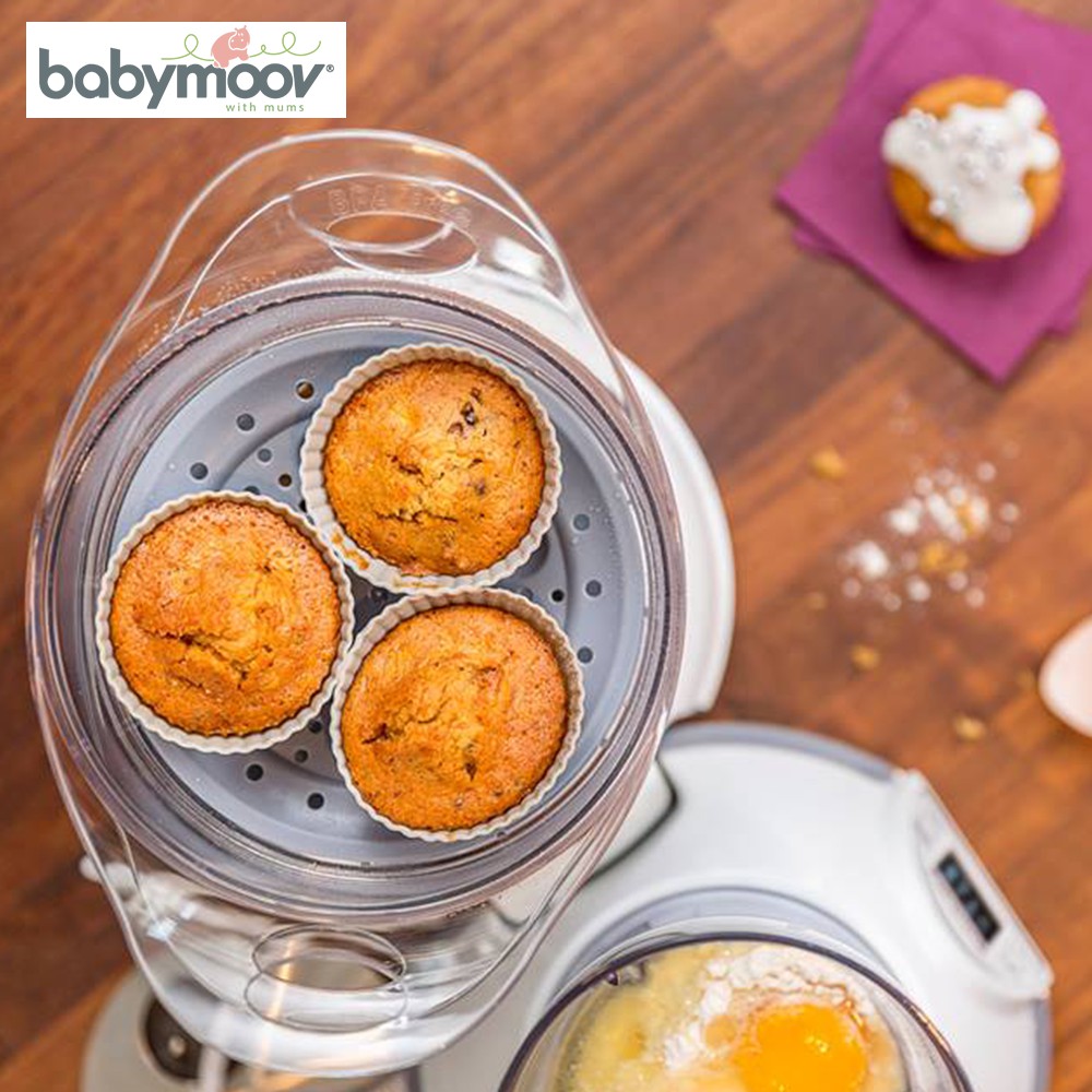 MÁY XAY HẤP ĐA NĂNG NUTRIBABY 5IN1 BABYMOOV