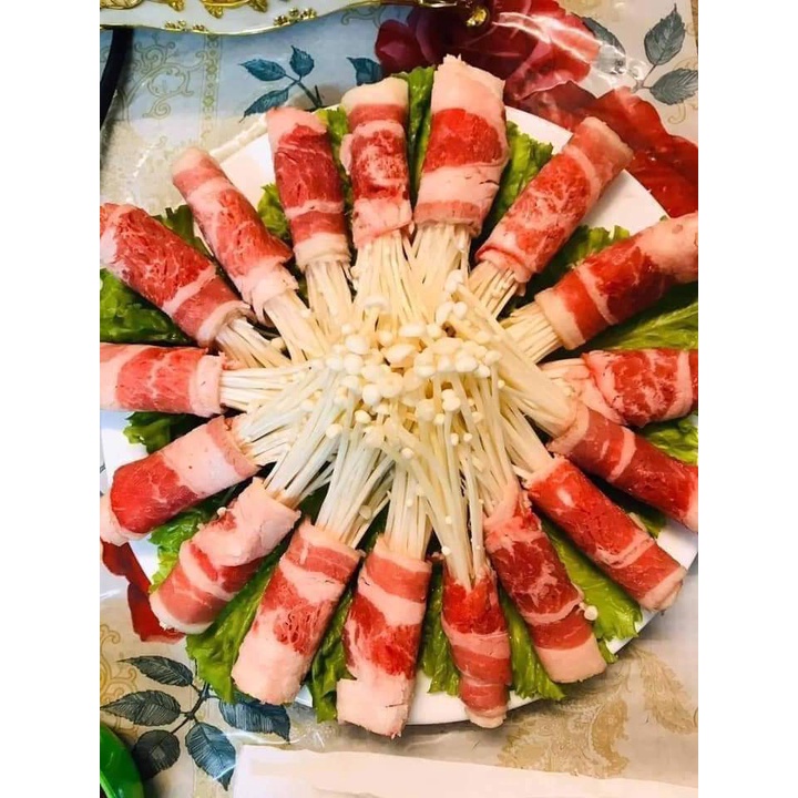 Khay ba chỉ bò mỹ 500g