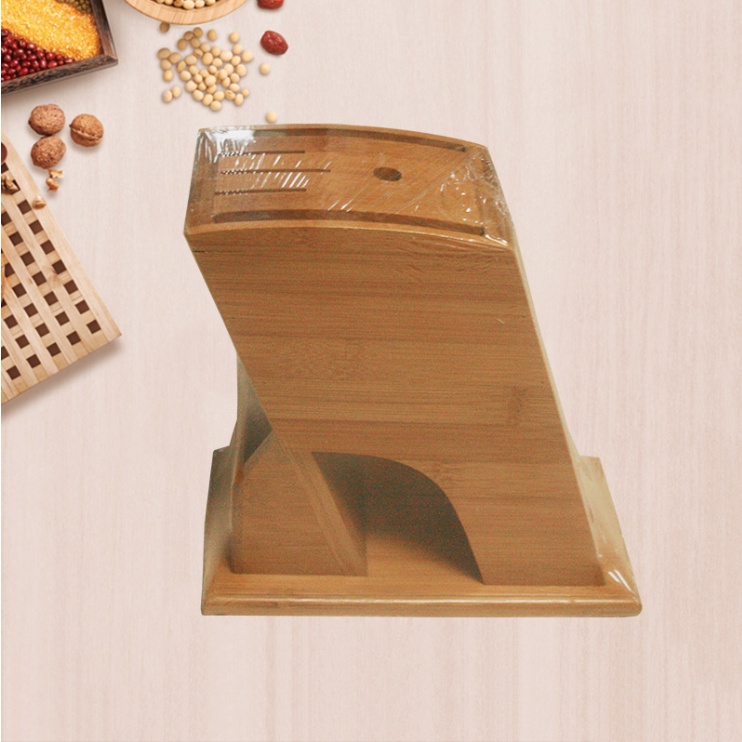 Ống Cắm Dao, Đũa Hình Chữ Nhật Nghiêng, Làm Bằng Gỗ Tre Tự Nhiên, Thiết Kế Hiện Đại Tỉ Mỉ