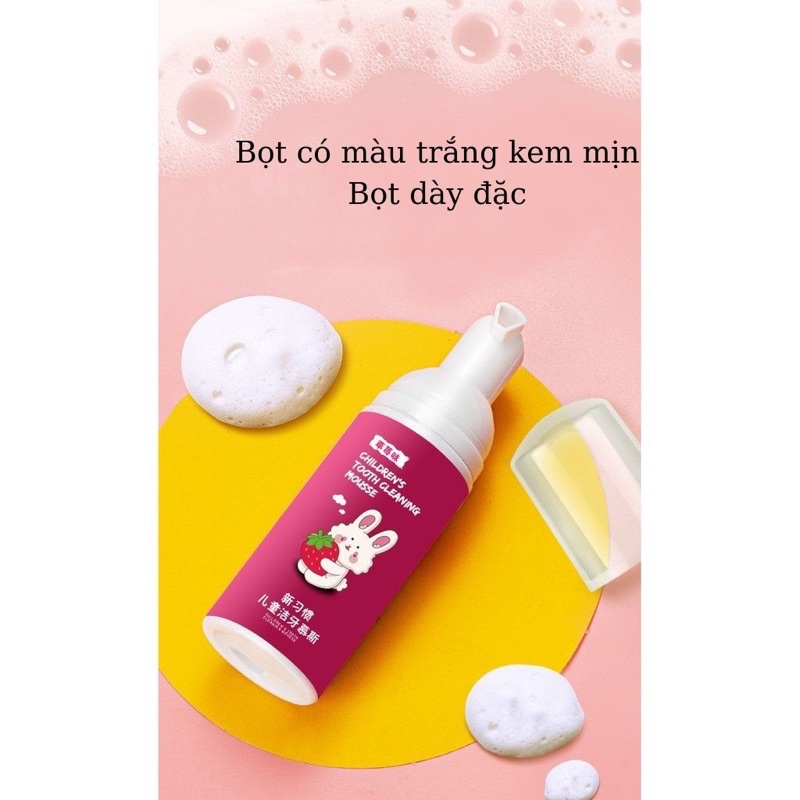 (Bán Buôn Sỉ) Kem đánh răng tạo bọt cho bé nuốt được nội địa Trung