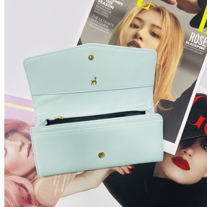 Ví nữ cầm tay da thật nhập khẩu,bóp  nữ dài sang trọng thời trang Lucaster store phù hợp làm quà fubox bảo trì trọn đời.