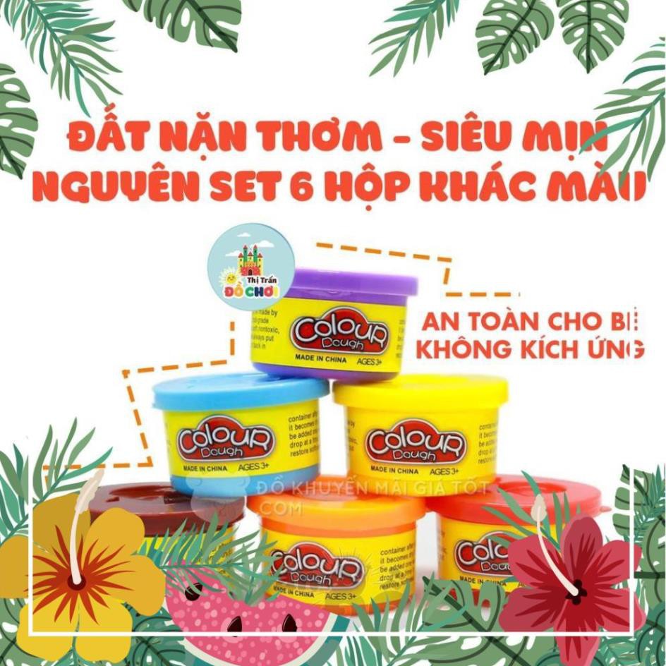 Đất nặn an toàn cho bé - set 6 màu mềm dẻo, không dính tay MT340