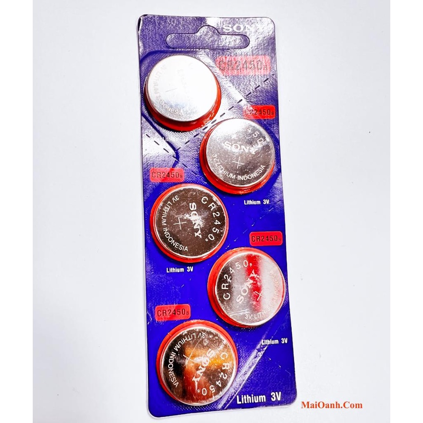 Pin CR2450 B Sony 3V Lithium Chính Hãng - Made In Indonesia