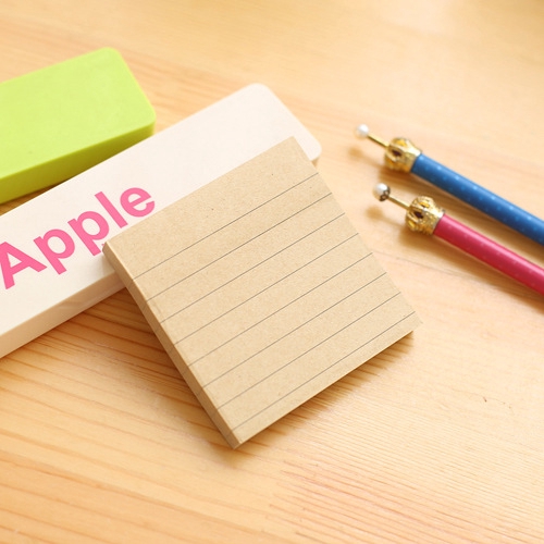 Sổ Tay Ghi Chú Hình Vuông Đơn Giản Màu Nâu