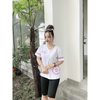 [KÈM ẢNH THẬT] Đồ Bộ Cotton nữ Quần Lửng Đồ Bộ Nữ Mặc nhà Đẹp free size 50kg đổ về