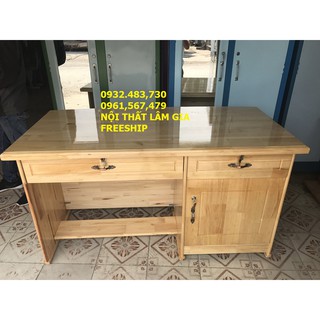 [Mã LIFEBKA5 giảm 10% tối đa 1 Triệu đơn 500k] Bàn làm việc gỗ cao cấp rộng 1m2 tại HCM