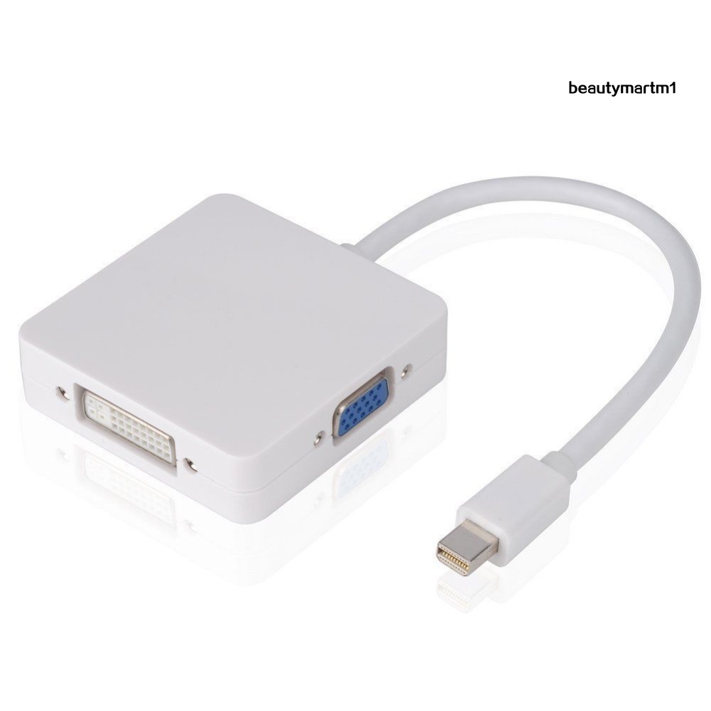 Cáp Chuyển Đổi 3 Trong 1 Từ Cổng Dp Thunderbolt Sang Dvi Vga Hdmi-Compatible Cho Macbook