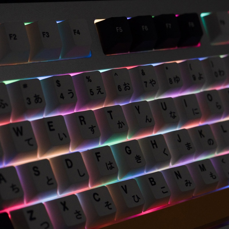 Bàn Phím 138 Phím Pbt Màu Trắng Đen Tối Giản Cho Bàn Phím Cơ 61 / 64 / 68 / 75 / 84 / 87