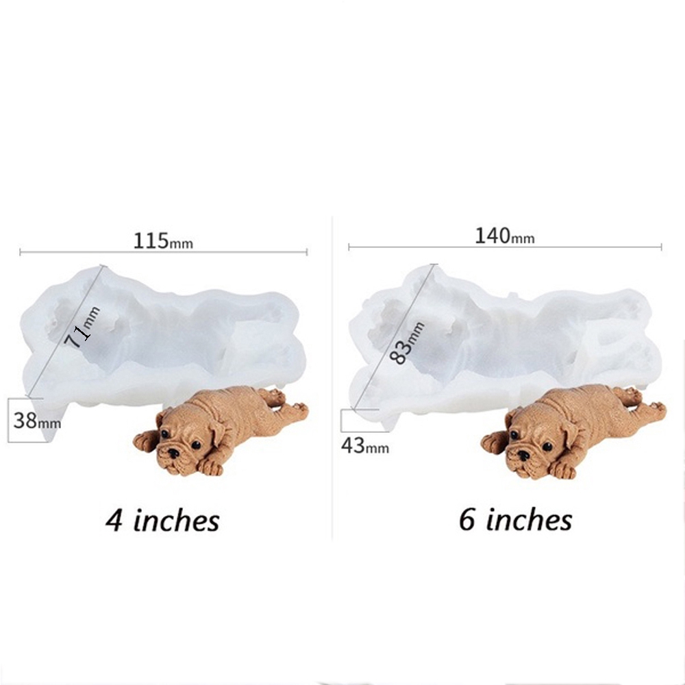 Khuôn Silicon Làm Bánh Hình Chú Chó 3d