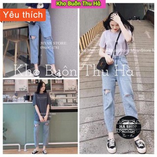 [ FREE - SHIP 50K ]  Quần jean rách gối chất cực đẹp