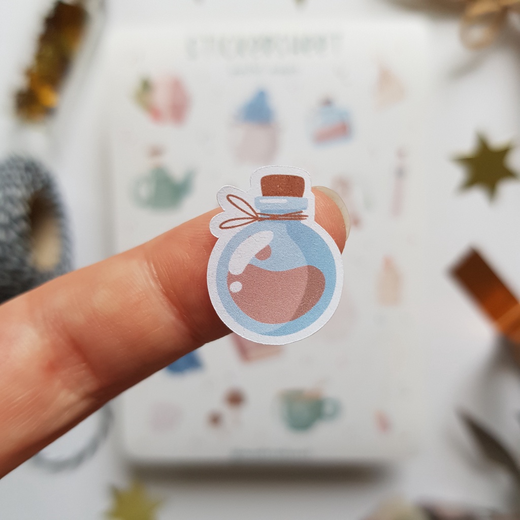 Sticker Sheet Chủ Đề: Phép Thuật - Chuyên dán sổ | Bullet Journal Stickers, Witchy, Magic, Pastel, Sticker Phù Thủy