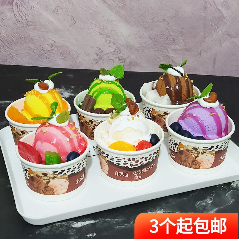 Mô Hình Bánh Kem Ốc Quế Giả Trang Trí
