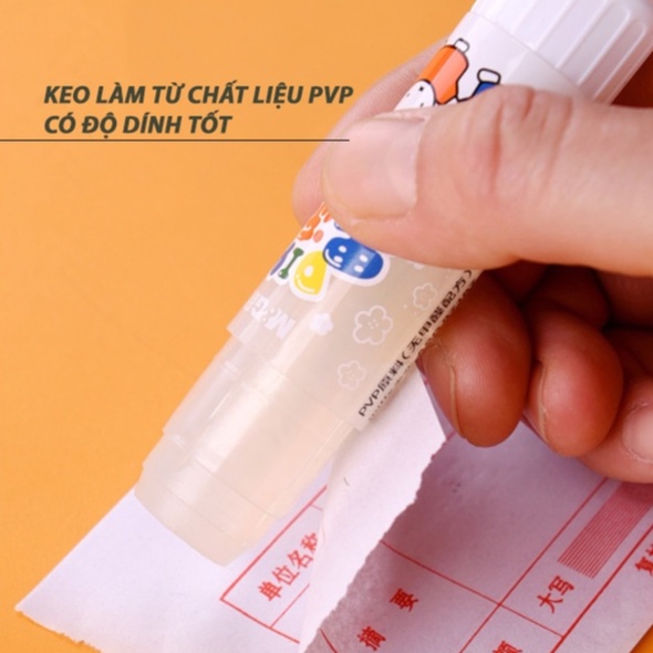3C hồ khô 3 Màu - Hồ dán siêu dính ASG97167 chất liệu PVP an toàn, trọng lượng 15 gram