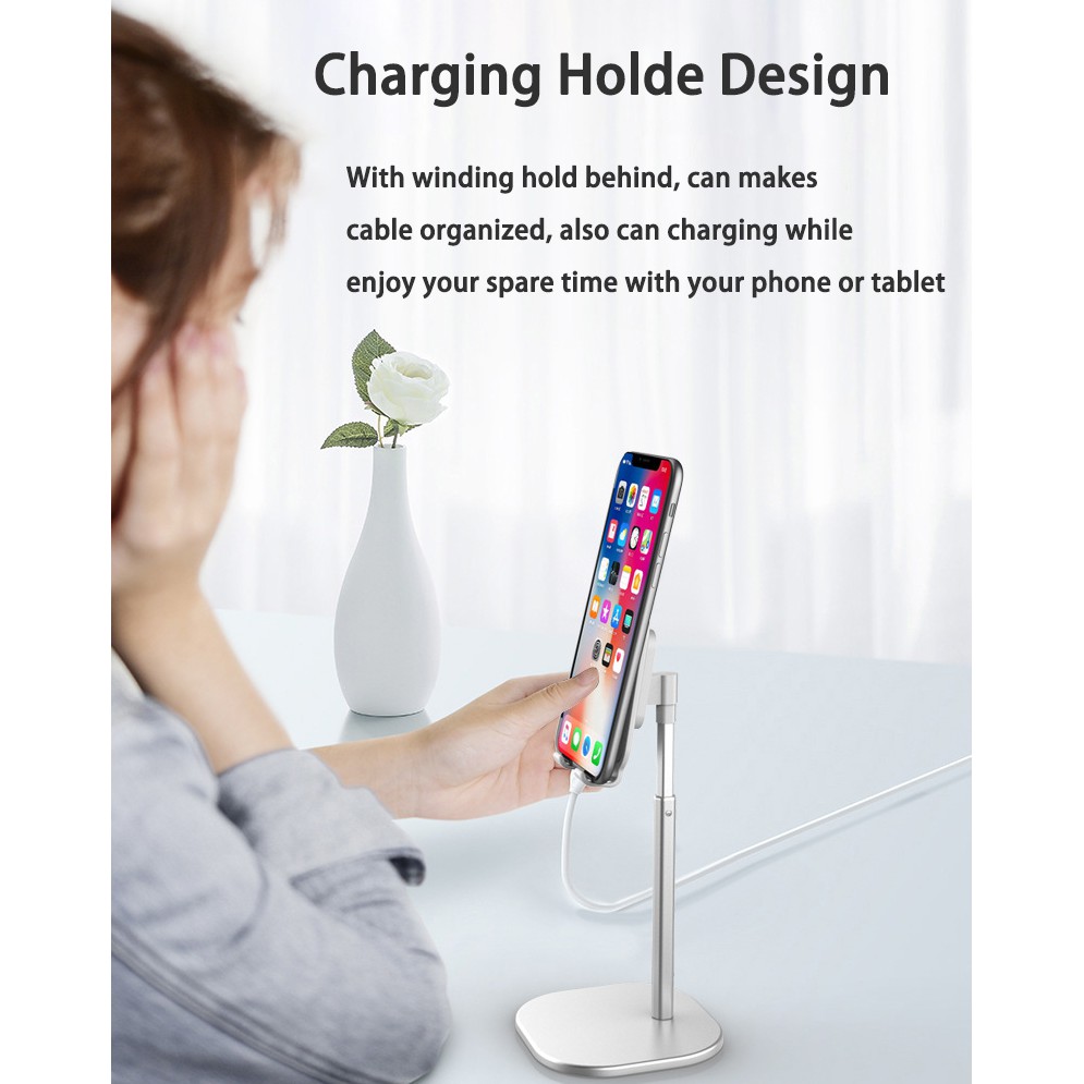 Flexible Phone Holder Extendable Alumimum Alloy  Tablet Stand Smartphone Tablet Universal (3.7-10.2 inches)