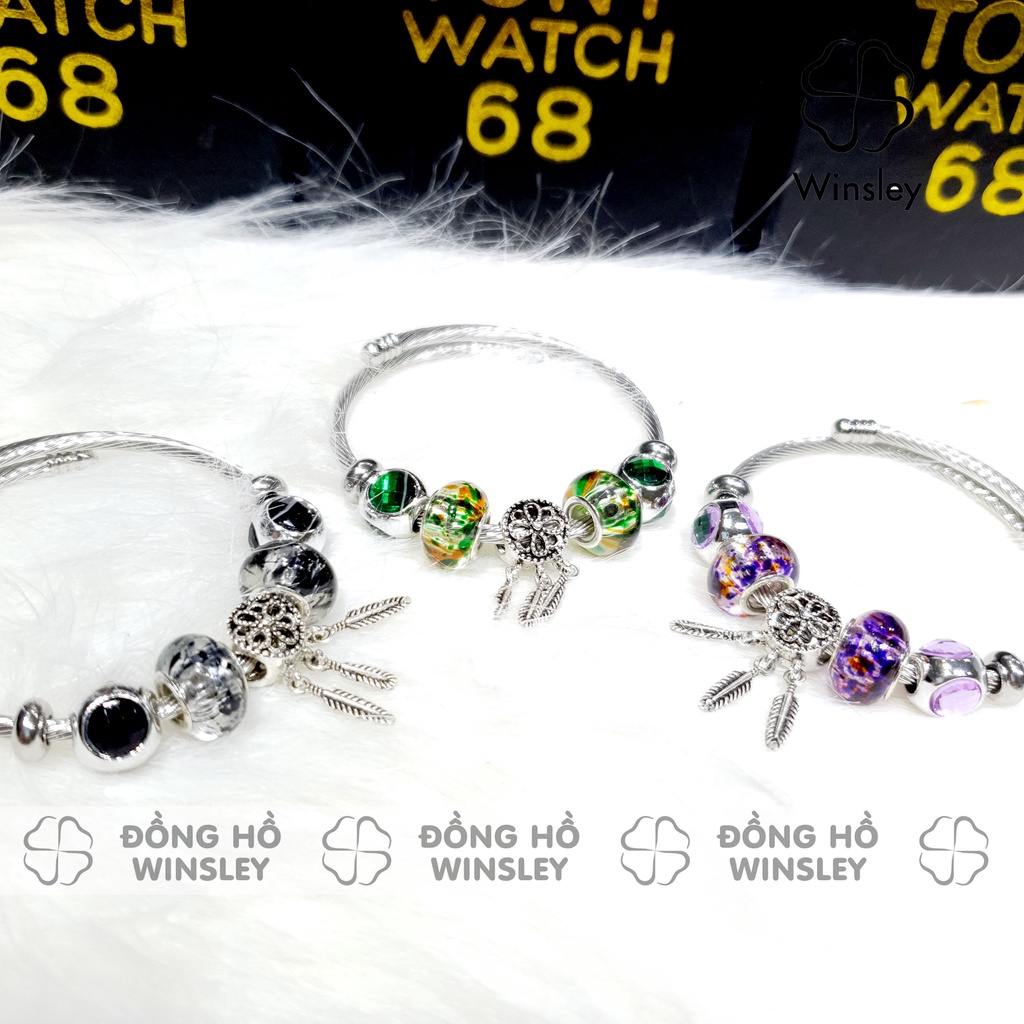 Vòng tay charm mạ bạc 925