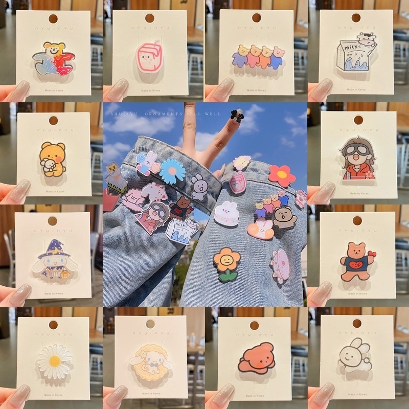 Ghim Cài Áo Hình Hoạt Hình Dễ Thương Dành Cho Bé Gái