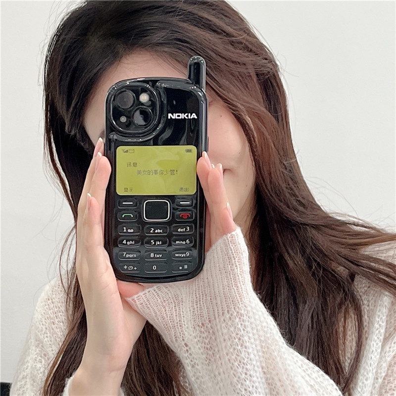 Ốp Điện Thoại Chống Sốc Hình Điện Thoại Nokia 3D Cổ Điển Mẫu Mới Cho iPhone 14 11 12 13 Pro XS Max X XR