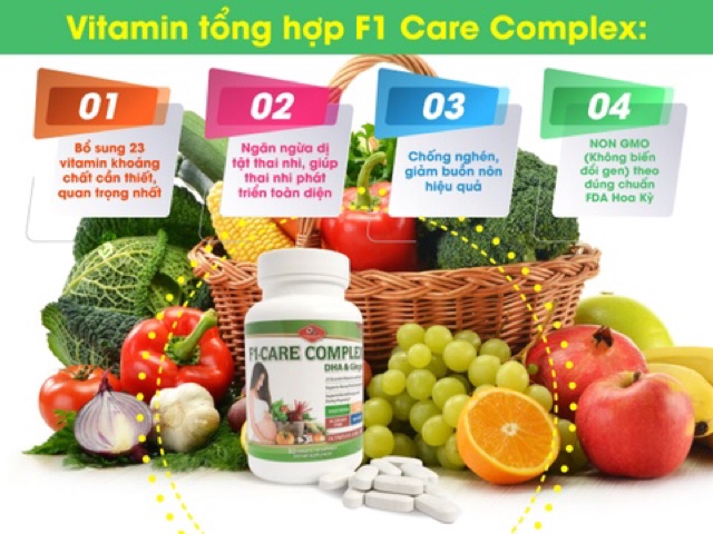 F1 Care Complex - Vitamin bầu tổng hợp chống nghén 30 viên (OLYMPIAN LABS USA)