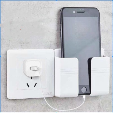 Kệ dán tường để điện thoại và để khiển điều hòa